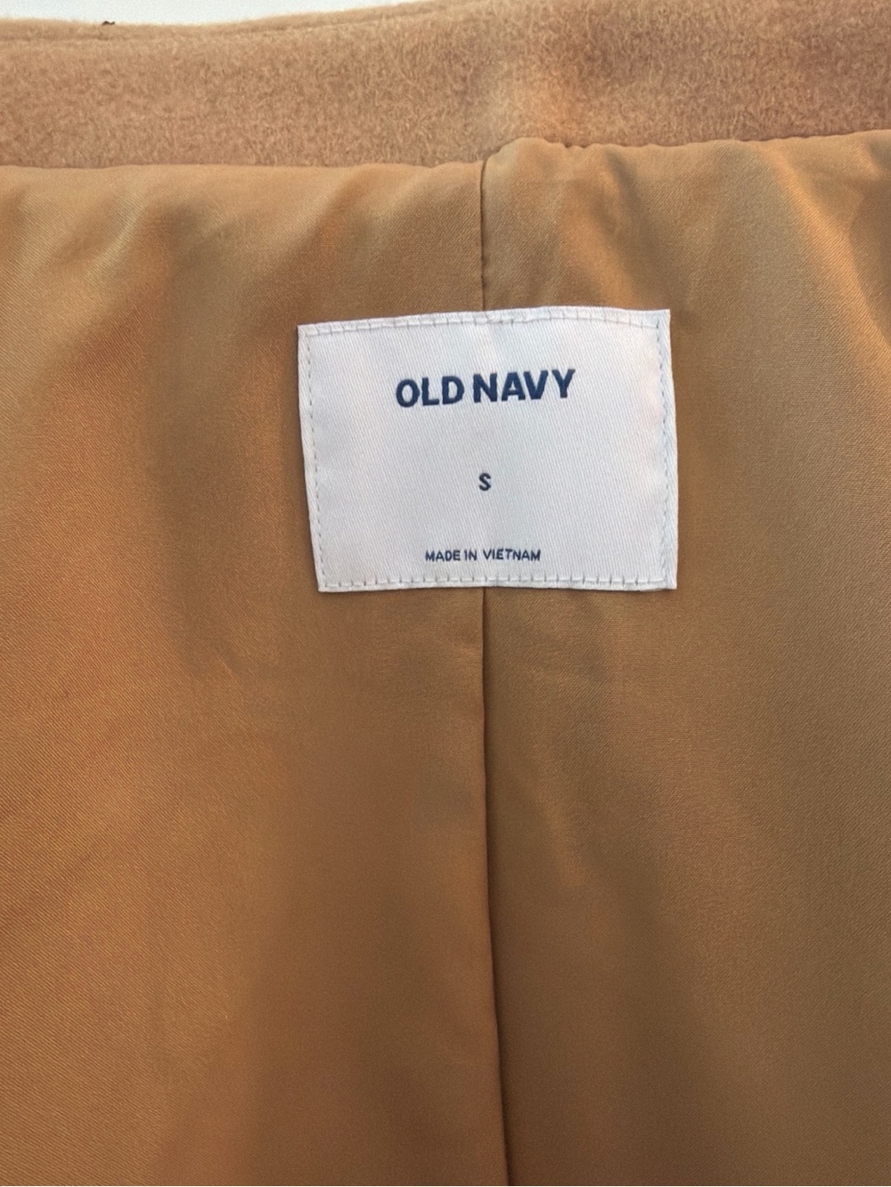 Old Navy Camel Double-Breasted Peacoat - Picture 7 of 7